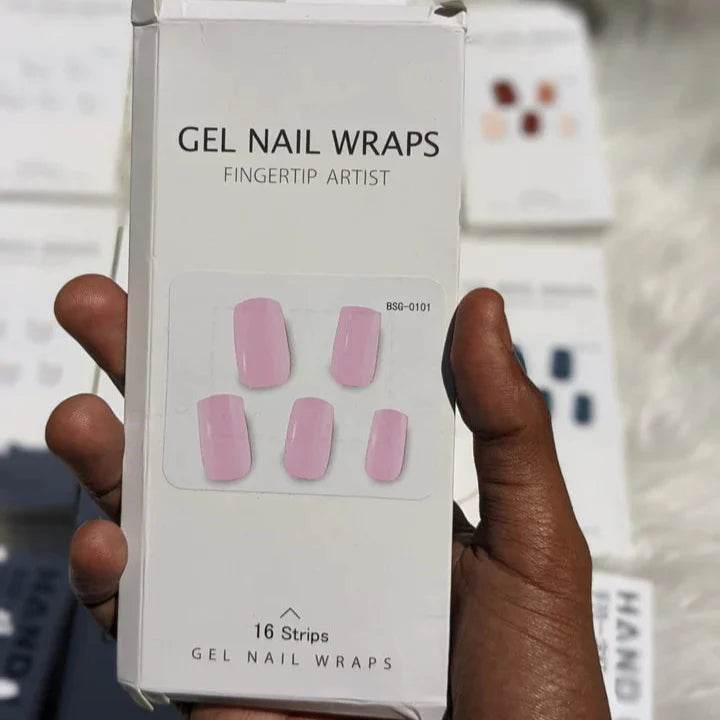 Multi Color Gel Nail Wraps With UV light (16 nail strips) - Vora