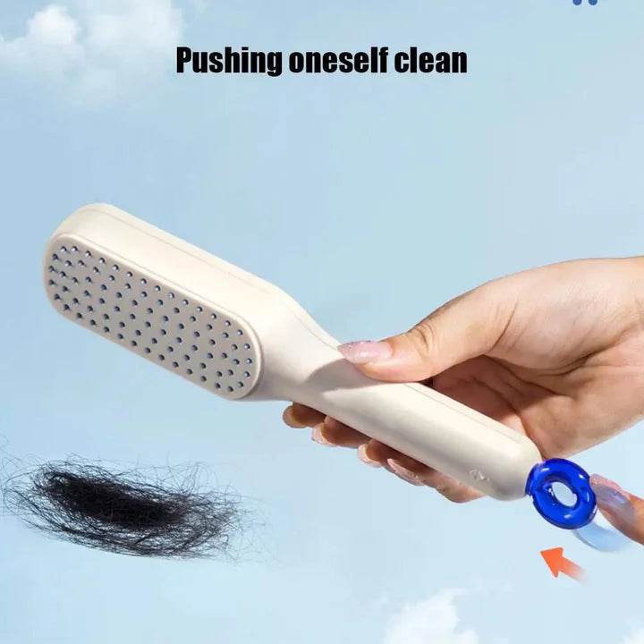 Self-Cleaning Anti-Static Massage Comb - Vora