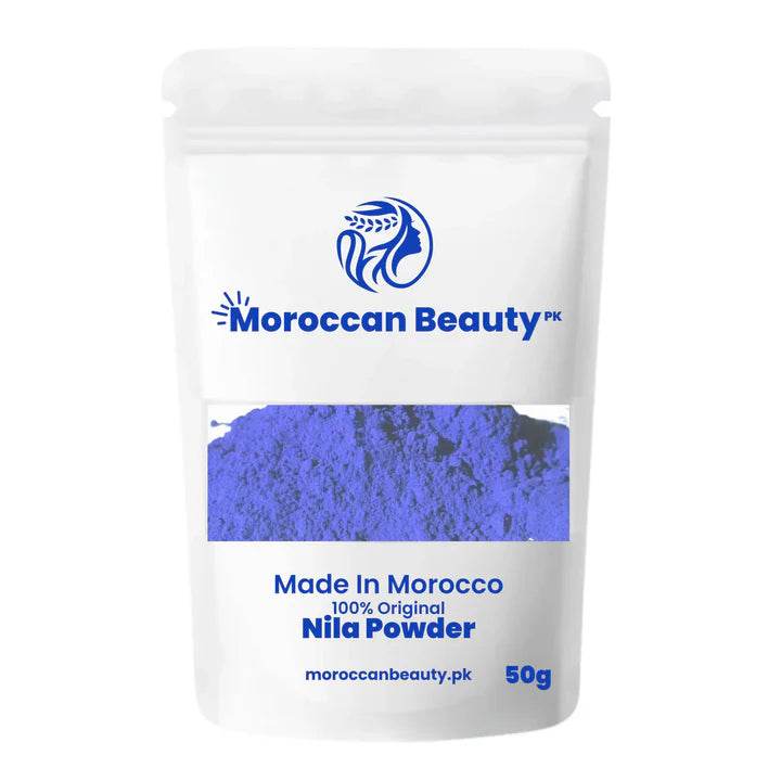 Natural Moroccan Blue Nila Glow & Whitening Powder - Vora