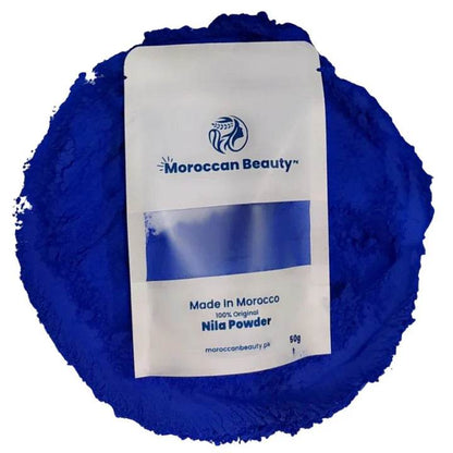 Natural Moroccan Blue Nila Glow & Whitening Powder - Vora
