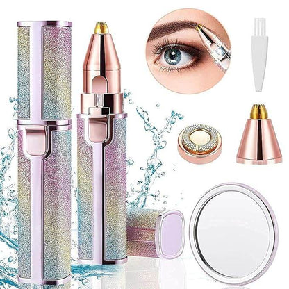 2 In 1 Flawless Eyebrow Hair Remover Stylish & Fashionable Rechargeable - Vora