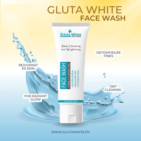 Gluta White Night Cream & Gluta White Face Wash (Free)