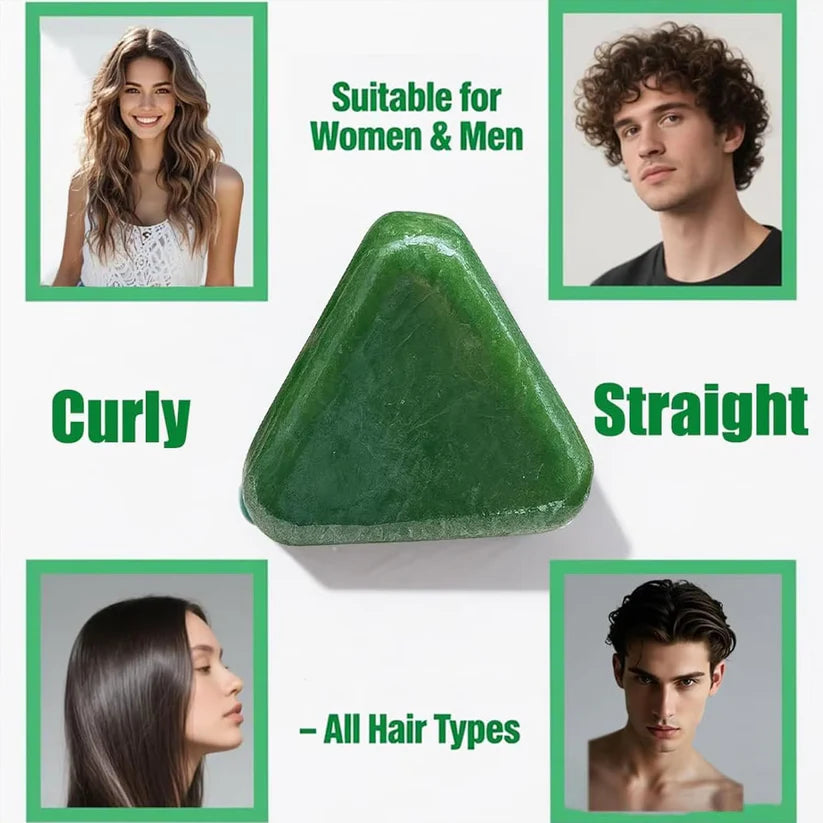HerbaGlow Solid Shampoo Bar | Natural Hair Growth Shampoo