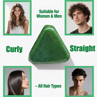 HerbaGlow Solid Shampoo Bar | Natural Hair Growth Shampoo