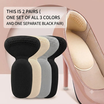 2Pair Heel Cushion Pads – Anti-Slip Shoe Inserts & Heel Protector for Men & Women | Comfort Grip & Foot Care Support