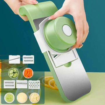 5in1 Vegetable Stainless Steel Cutter (with Box Packing)
