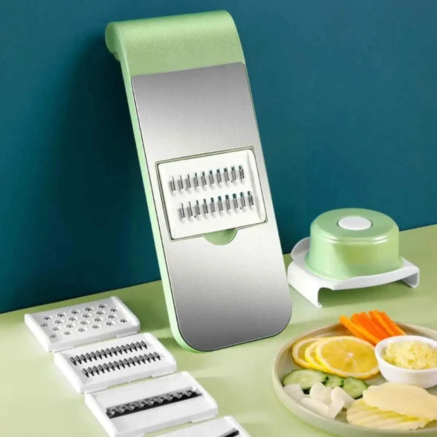 5in1 Vegetable Stainless Steel Cutter (with Box Packing)