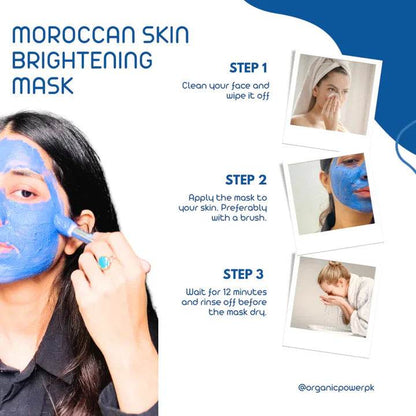 Natural Moroccan Blue Nila Glow & Whitening Powder - Vora