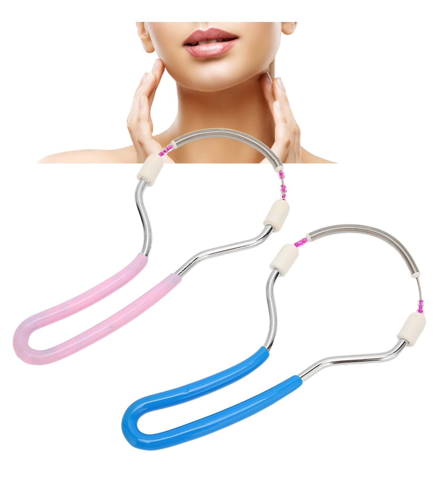2 Pcs Facial Hair Remover Spring Facial Hair Epilator Spring Face Hair Remover