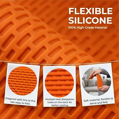 Trending Portable Rollable Bendable Soft Silicone Multi-Angle Stand for Phones, IPads and other devices