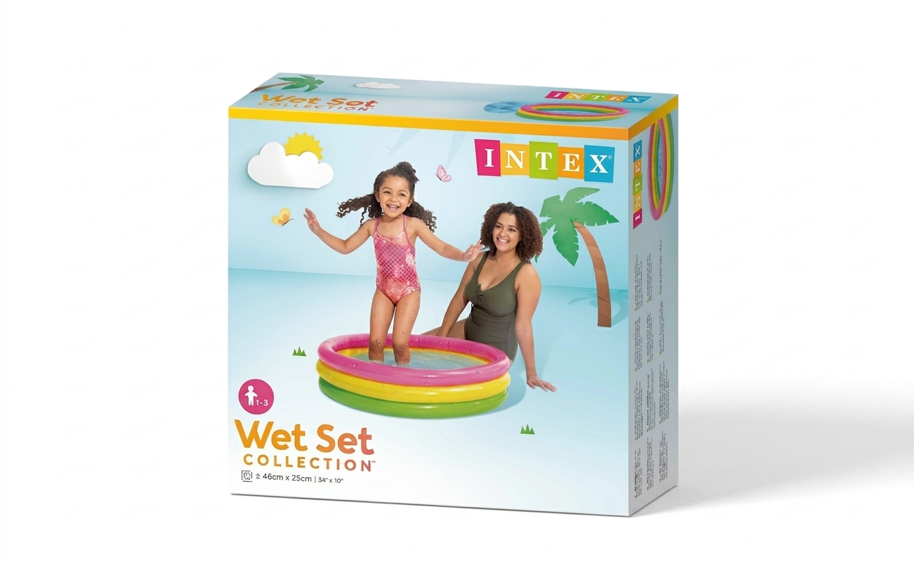 Intex Sunset Glow Baby Swimming Pool for Kids