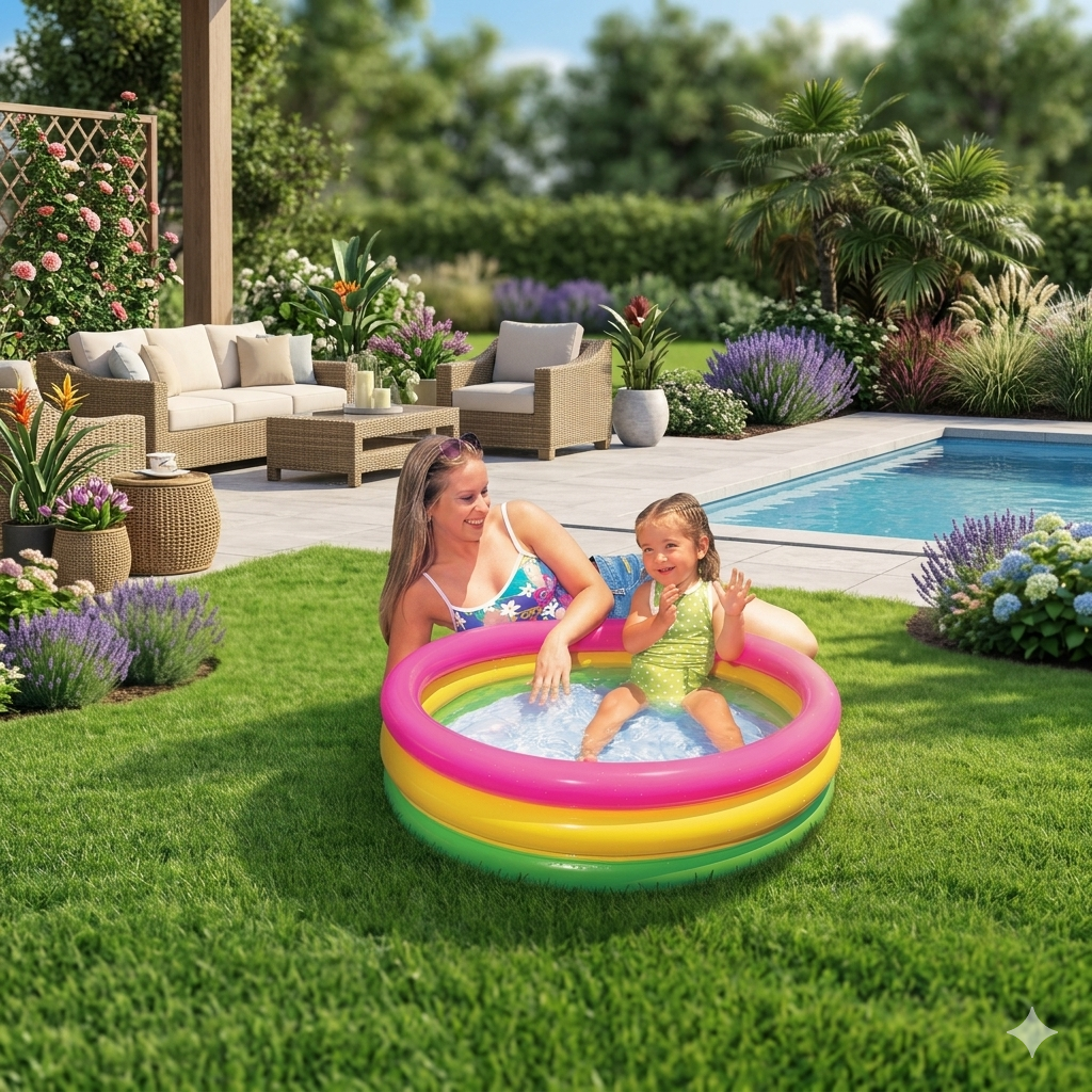 Intex Sunset Glow Baby Swimming Pool for Kids