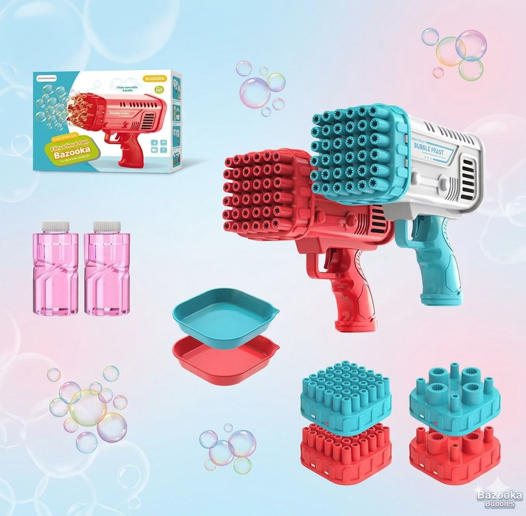Space Rocket Bubble Bazooka Gun for Kids