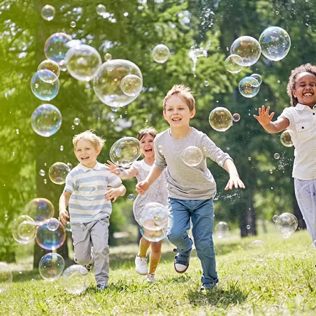 Space Rocket Bubble Bazooka Gun for Kids