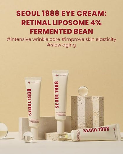 K-Secret Seoul 1988 Eye Cream Retinal Liposome 4% + Fermented Bean 30ml - Made In Korea