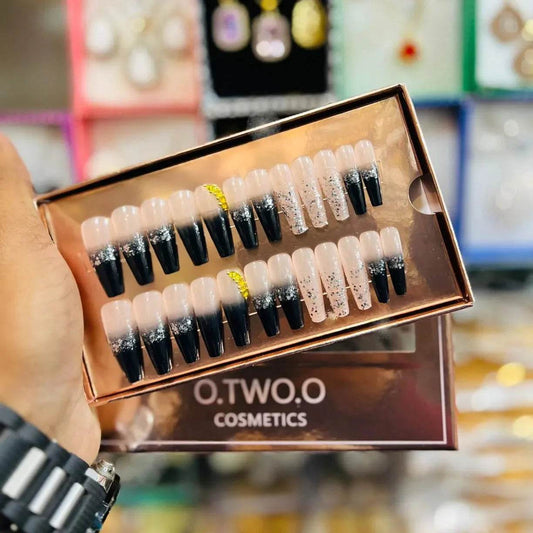 O.TWO.O Cosmetics – Glitter Press-On Nails Set - Vora