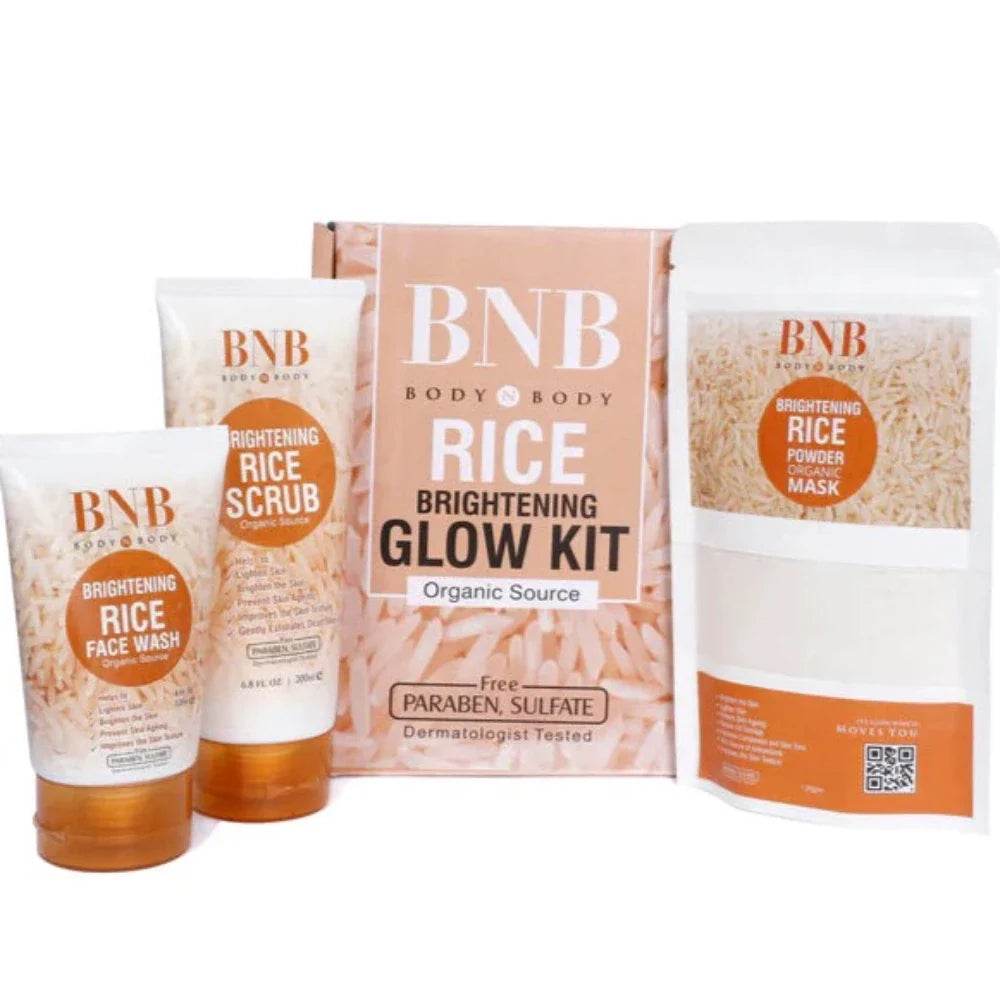 BNB Rice Extract Bright & Glow Kit (Original) - Vora