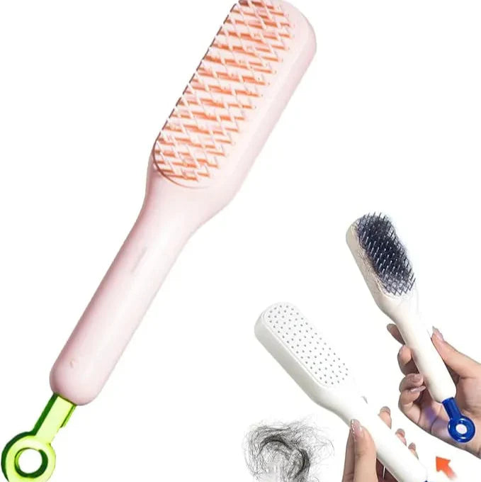 Self-Cleaning Anti-Static Massage Comb