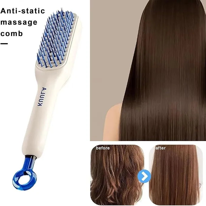 Self-Cleaning Anti-Static Massage Comb