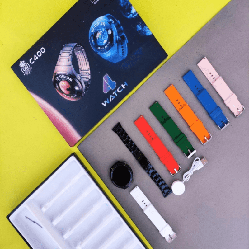 C400 ( 7+1 ) Smart Sports Watch | Round Dial - Vora