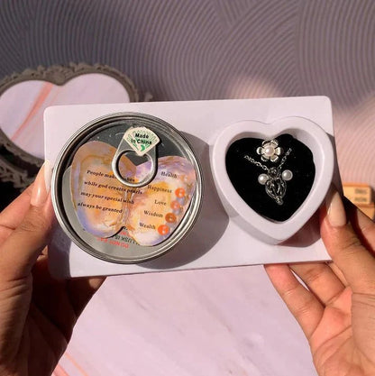 DIY Pearl Necklace Kit with Surprise Oyster Pearl Gift Set