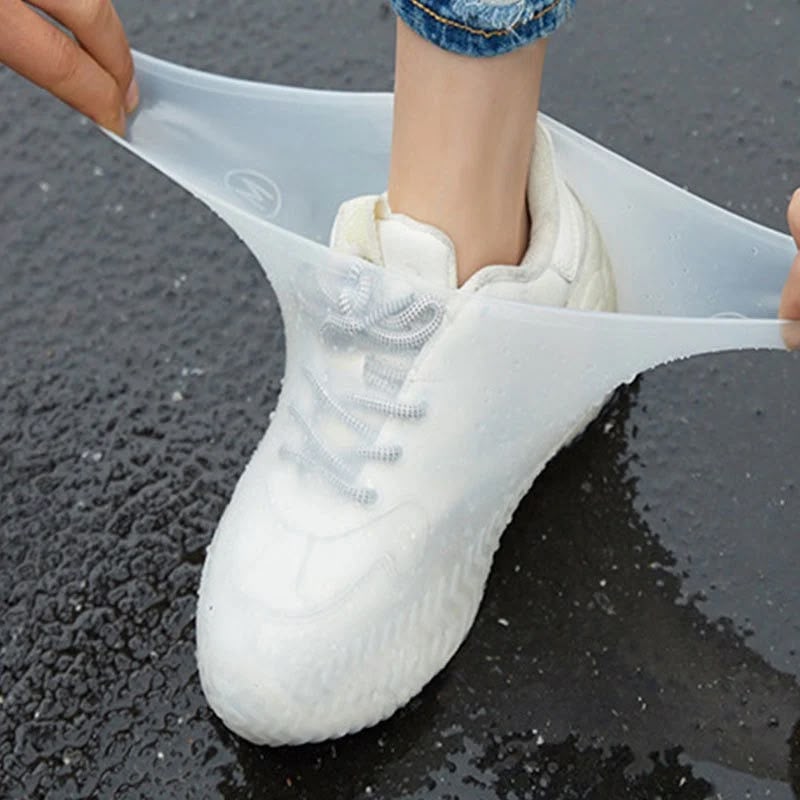 Waterproof   Unisex   Non-Slip   Silicone   Shoe   Covers   Reusable