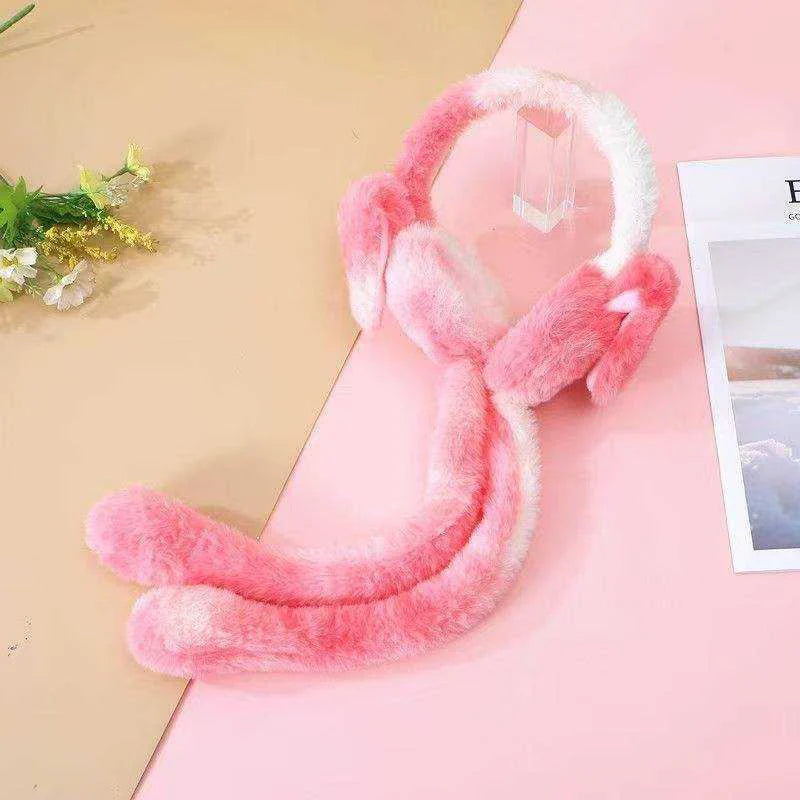 Premium Kids Plush Bunny Earmuffs - 1Pc