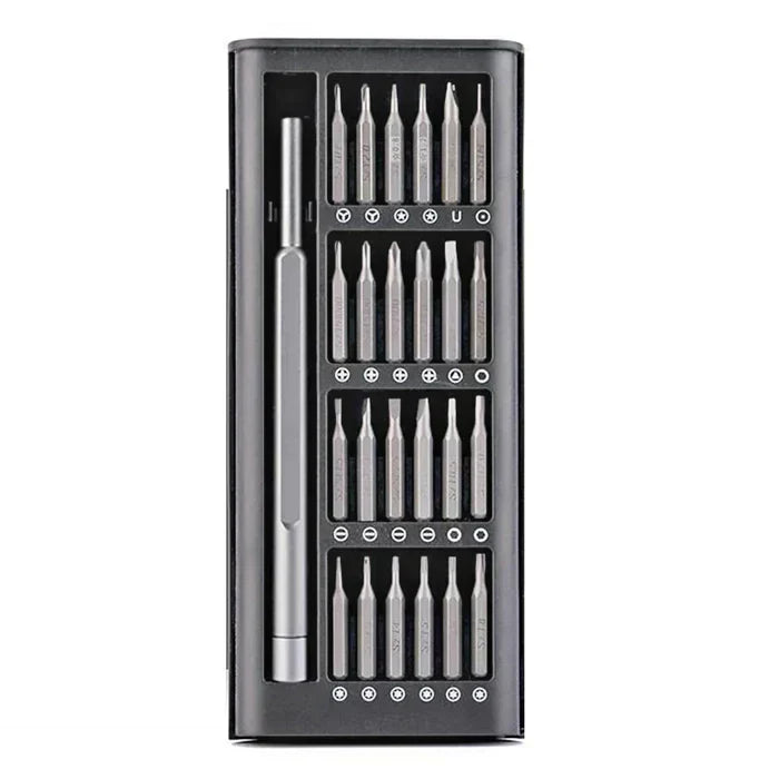 Precision Screw driver Set 24 in 1, Magnetic Driver Bits Set Repair Tool with Alluminum Box Multi-Purpose Screwdriver